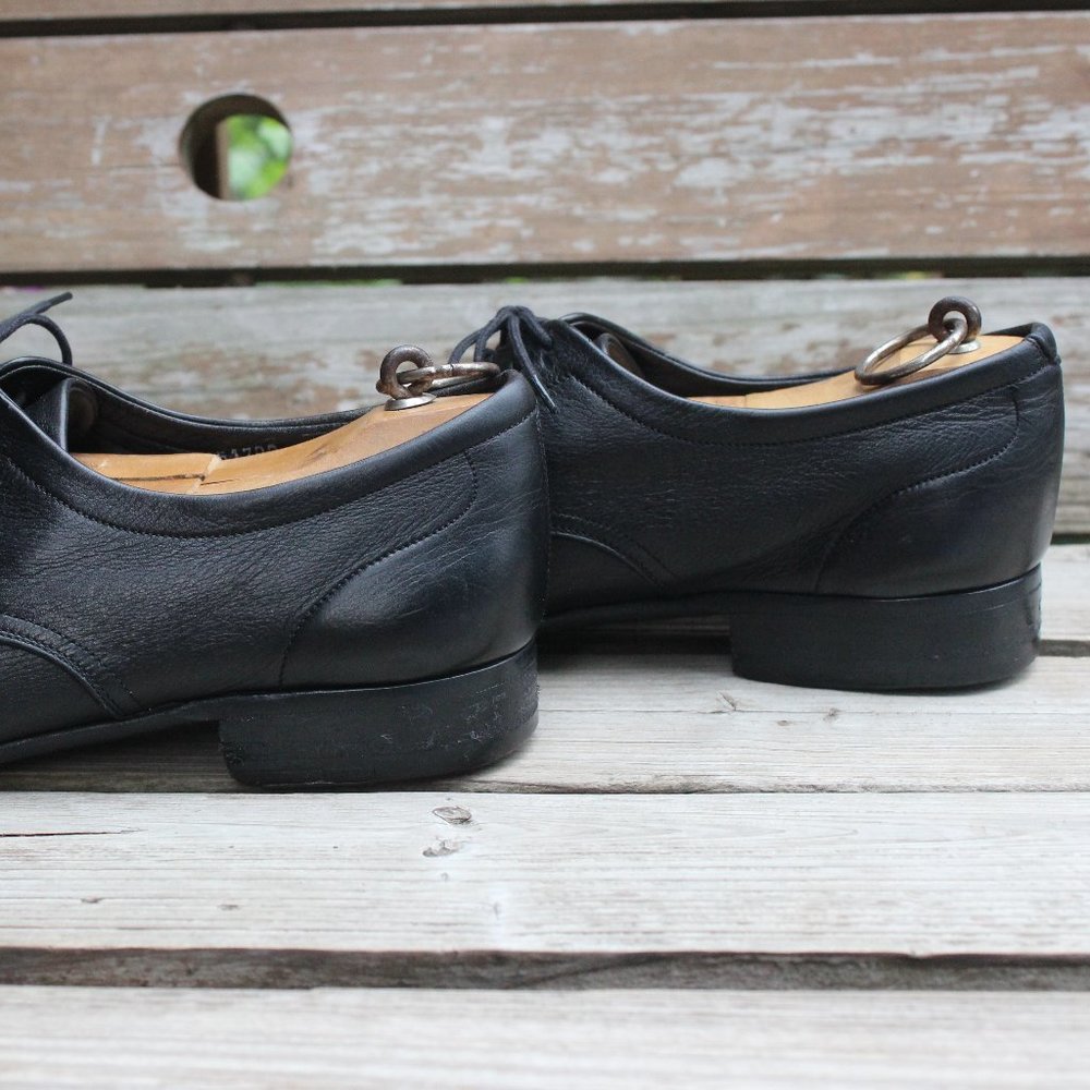 Ferragamo Black Sheepskin Derby, Made in Italy - Picture 5 of 15